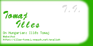 tomaj illes business card